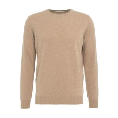 Gebreide Pullover met Elleboog Patches Kangra , Brown , Heren