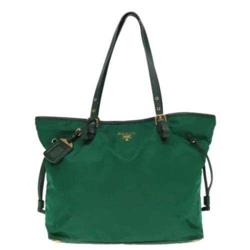 Pre-owned Fabric totes Prada Vintage , Green , Dames