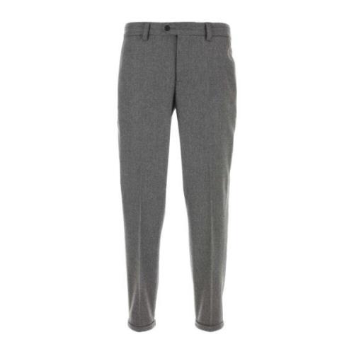 Stretch wol donkergrijze broek PT Torino , Gray , Heren