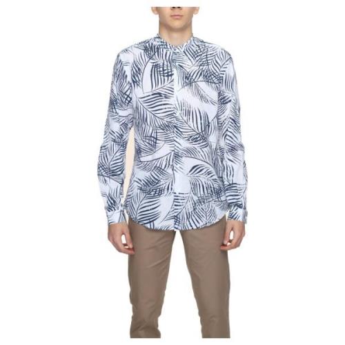 Blauwe Bloemenoverhemd Lente/Zomer Mannen Antony Morato , Blue , Heren