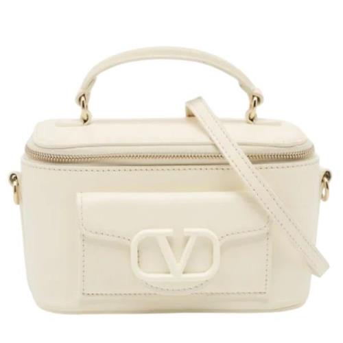 Pre-owned Leather handbags Valentino Vintage , White , Dames