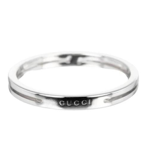 Pre-owned White Gold rings Gucci Vintage , Gray , Dames