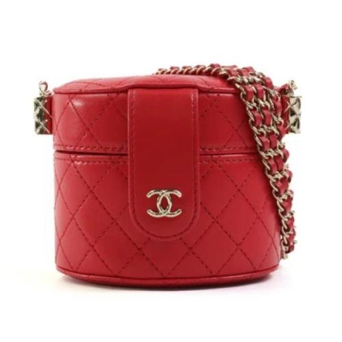 Pre-owned Leather chanel-bags Chanel Vintage , Red , Dames