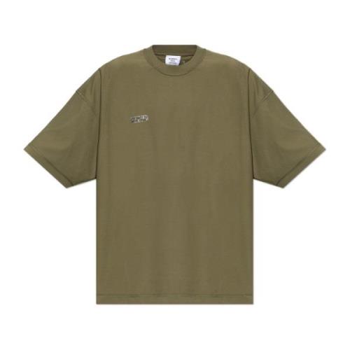 Logo T-shirt Vetements , Green , Heren