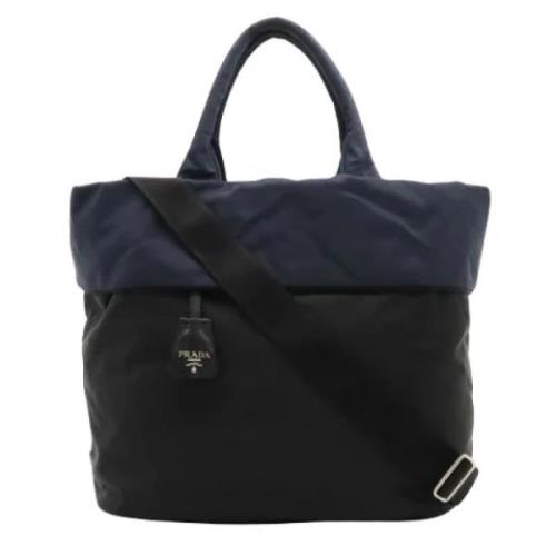 Pre-owned Fabric totes Prada Vintage , Blue , Dames