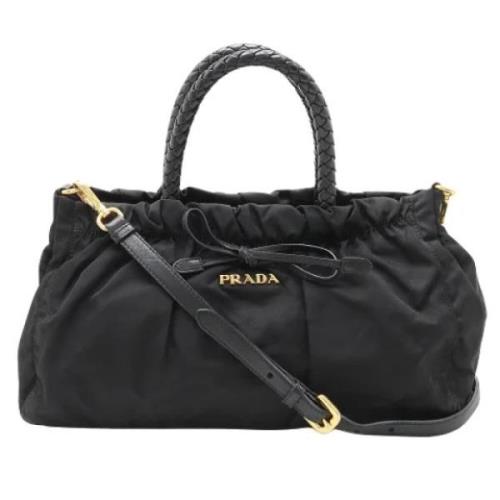 Pre-owned Leather prada-bags Prada Vintage , Black , Dames