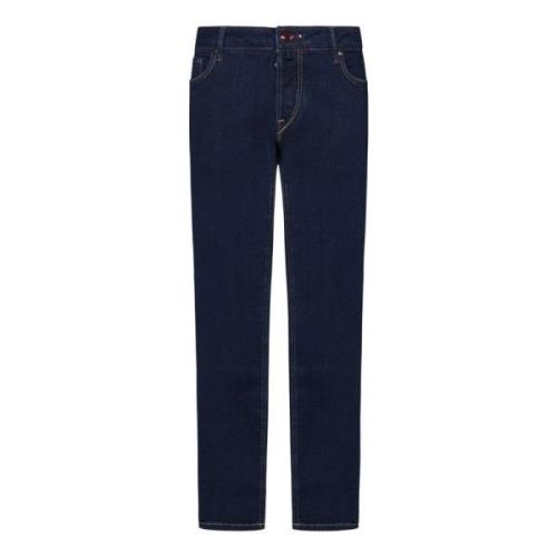 Slim Fit Blauwe Jeans Hand Picked , Blue , Heren