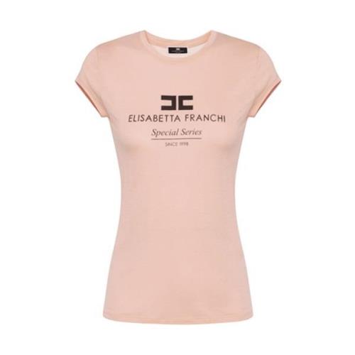 Roze T-shirts en Polos Elisabetta Franchi , Pink , Dames