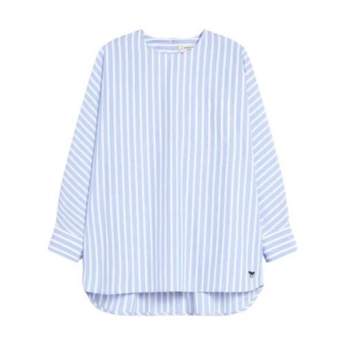 Emanuel Poplin Blouse Max Mara Weekend , Blue , Dames