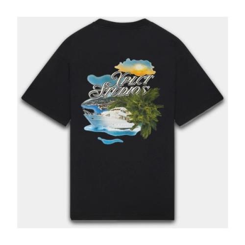 Yacht T-Shirt Heren Zwart Xplct Studios , Black , Heren