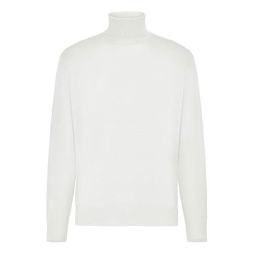 Merino wol polo hals trui Boggi Milano , White , Heren