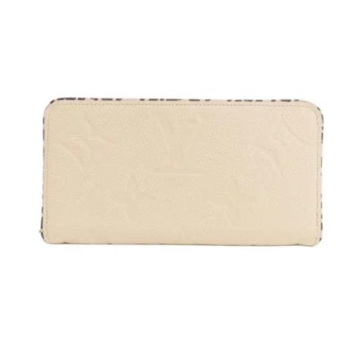 Pre-owned Canvas wallets Louis Vuitton Vintage , Beige , Dames