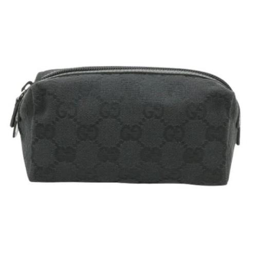 Pre-owned Canvas clutches Gucci Vintage , Black , Dames