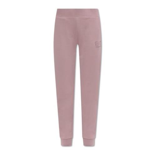 Broek met logo Emporio Armani EA7 , Purple , Dames