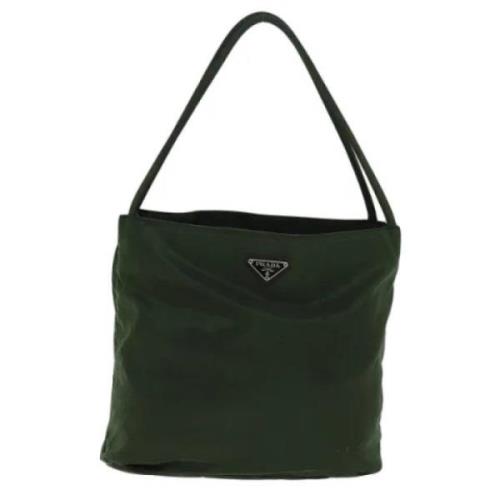 Pre-owned Fabric totes Prada Vintage , Green , Dames