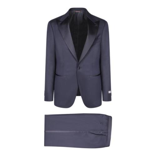 Blauw Pak Elegante Stijl Canali , Blue , Heren