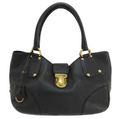 Pre-owned Leather totes Prada Vintage , Black , Dames