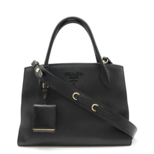 Pre-owned Leather prada-bags Prada Vintage , Black , Dames