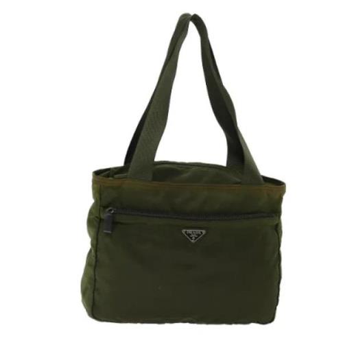 Pre-owned Fabric totes Prada Vintage , Green , Dames