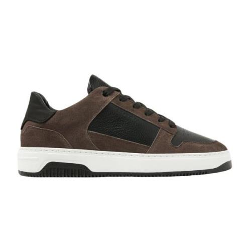 Zwarte Court Sneakers Nubikk , Brown , Heren