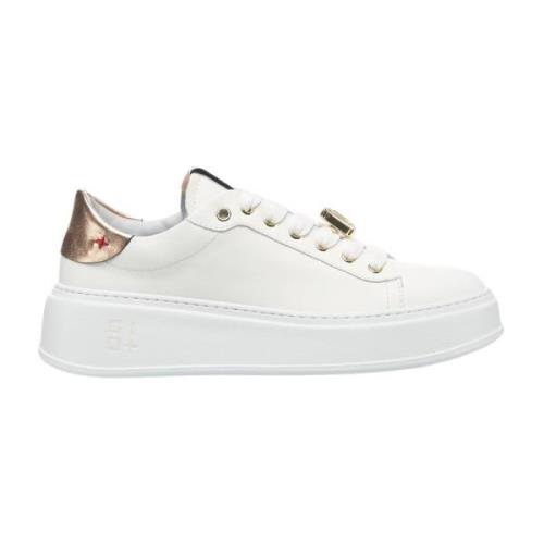 Contrasterende Hiel Sneakers Gio+ , White , Dames