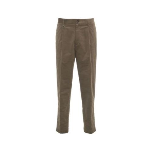 Corduroy Broek met Zakken Paolo Pecora , Green , Heren