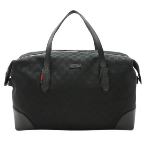 Pre-owned Canvas travel-bags Gucci Vintage , Black , Dames