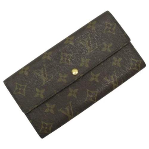 Pre-owned Canvas wallets Louis Vuitton Vintage , Brown , Dames