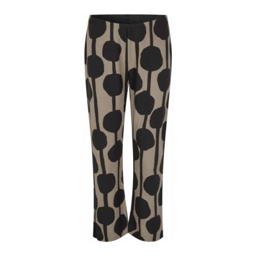 Mapabala Cropped Broek All-Over Print Masai , Beige , Dames