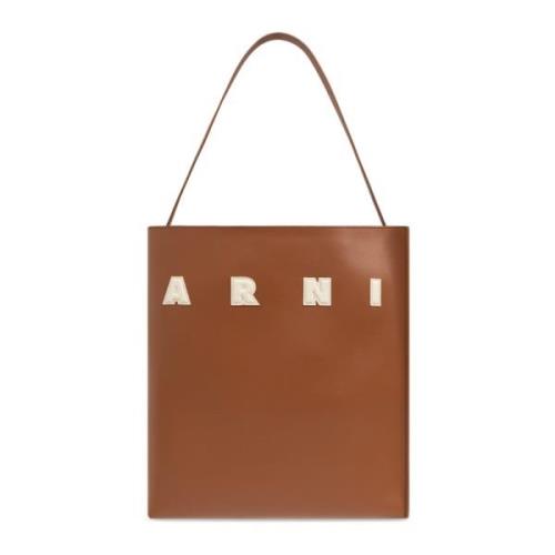 Tas type Shopper Marni , Brown , Dames