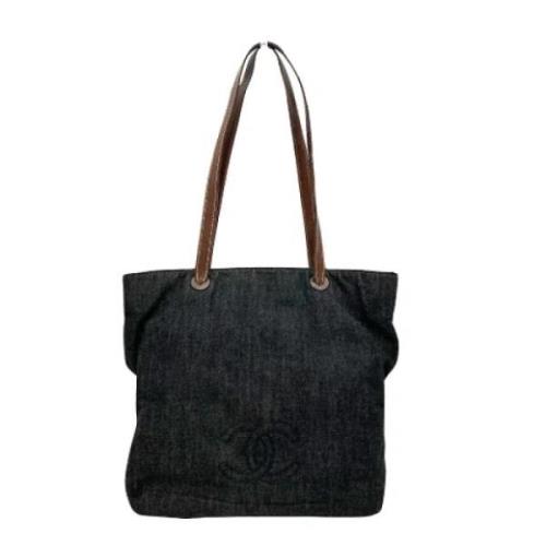 Pre-owned Fabric totes Chanel Vintage , Black , Dames