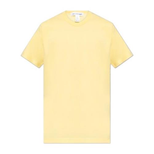 T-shirt met logo Comme des Garçons , Yellow , Heren