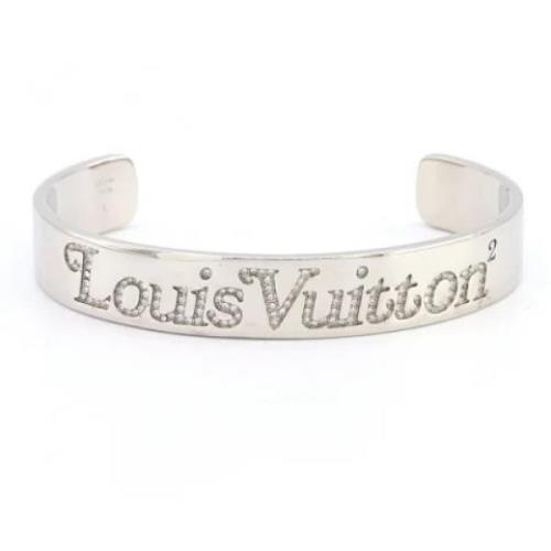 Pre-owned Metal bracelets Louis Vuitton Vintage , Gray , Unisex