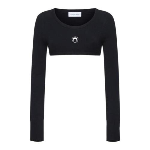 Zwarte Sweater Collectie Marine Serre , Black , Dames