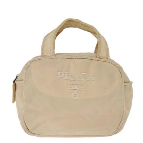 Pre-owned Fabric prada-bags Prada Vintage , Beige , Dames