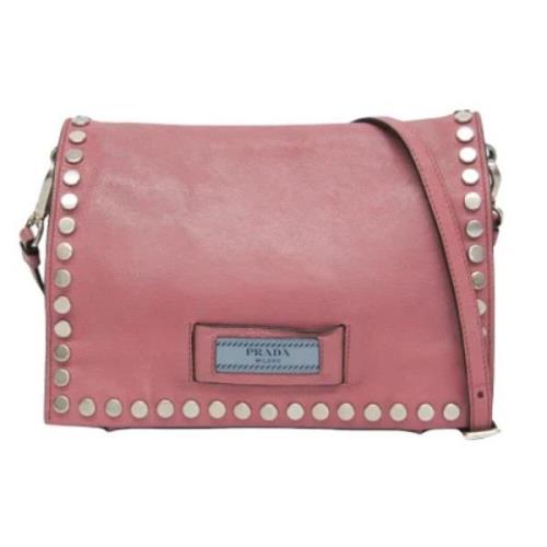 Pre-owned Leather prada-bags Prada Vintage , Pink , Dames