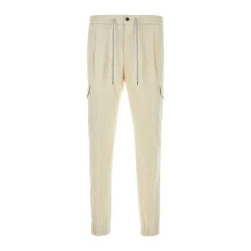 Stretch Katoen Ivoor Broek PT Torino , Beige , Heren