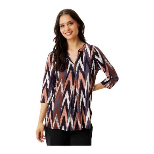 Maracol Blouse 3/4 Mouw V-Hals IN Front , Multicolor , Dames