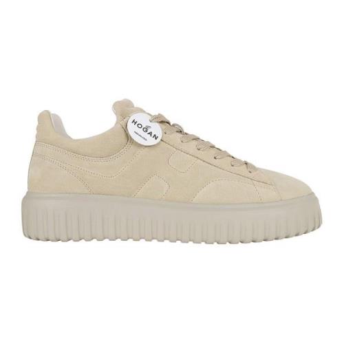 Suede Sneakers Nude & Neutrals Hogan , Beige , Heren