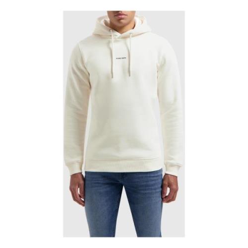 Essential Logo Hoodie Heren Off-White Pure Path , Beige , Heren