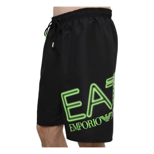 Sportieve Zwemshorts Emporio Armani EA7 , Black , Heren