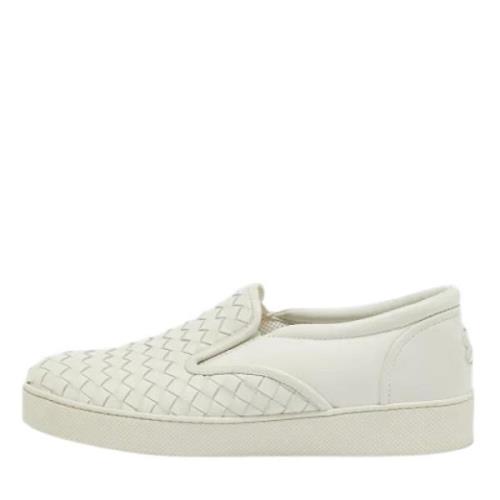 Pre-owned Fabric sneakers Bottega Veneta Vintage , White , Dames