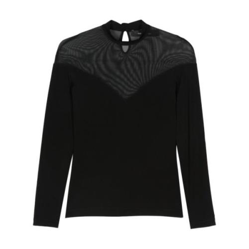 Zwarte Top met Stijl Federica Tosi , Black , Dames