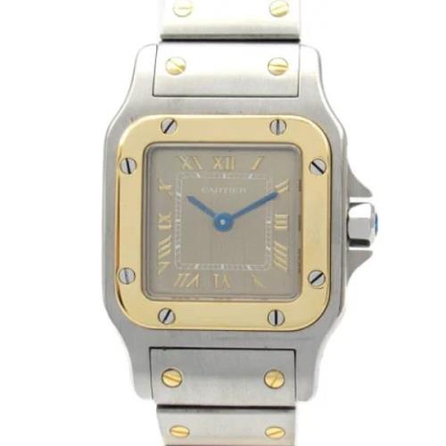 Pre-owned Stainless Steel watches Cartier Vintage , Gray , Dames