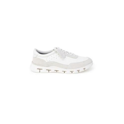 Witte Vetersneakers voor Mannen Clarks , White , Heren