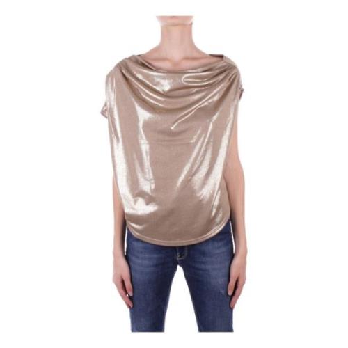 Beige Sweaters met Metallic Details Ralph Lauren , Beige , Dames