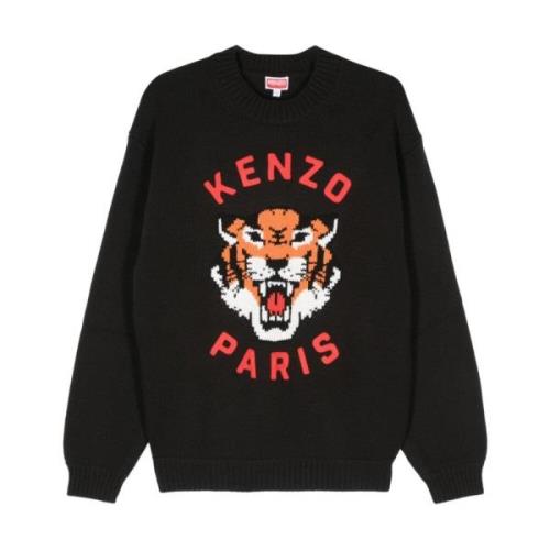 Zwarte Sweatshirt Aw24 Herenmode Kenzo , Black , Heren