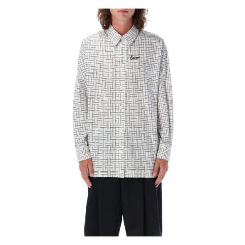 Witte Oversized Grafische Print Shirt Kenzo , White , Heren