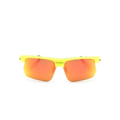 Fluorescerende Gele Spiegelzonnebril Oakley , Yellow , Unisex