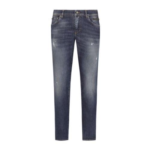 Denim Jeans Heren Aw24 Dolce & Gabbana , Blue , Heren